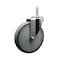 Service Caster 6 Inch Gray Polyurethane Wheel Swivel 34 Inch Threaded Stem Caster Service Caster SCC-TS20S614-PPUB-34212 - alternate 1